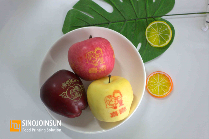 L'amour imprimé des fruits personnalisés de mariage avec encre comestible Sinojoininsun ™