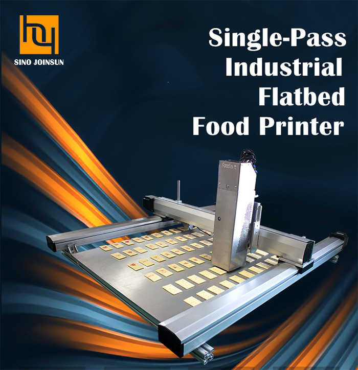 Imprimante alimentaire à plat industrielle à un seul passage (grand format)