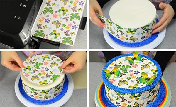Papier comestible, feuille de glaçage pour la décoration de gâteaux, de la marque Sinojoinnsun