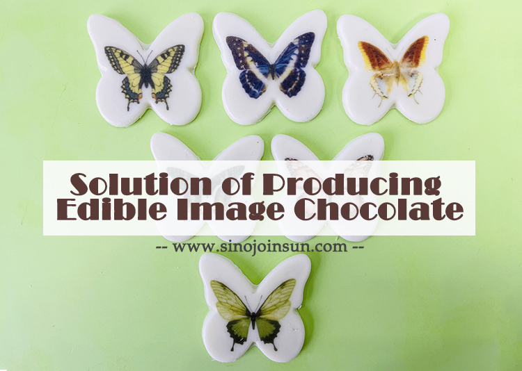 Image comestible Chocolat papillon, produisent un chocolat d'image en grande partie comestible