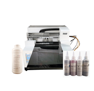 La machine à imprimer Chocholate est livrée avec une feuille de transfert de chocolat et de l'encre comestible